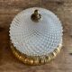 Vintage glass and brass ceiling lamp