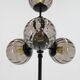 1980s Brass and Glass Floor Lamp, Restored