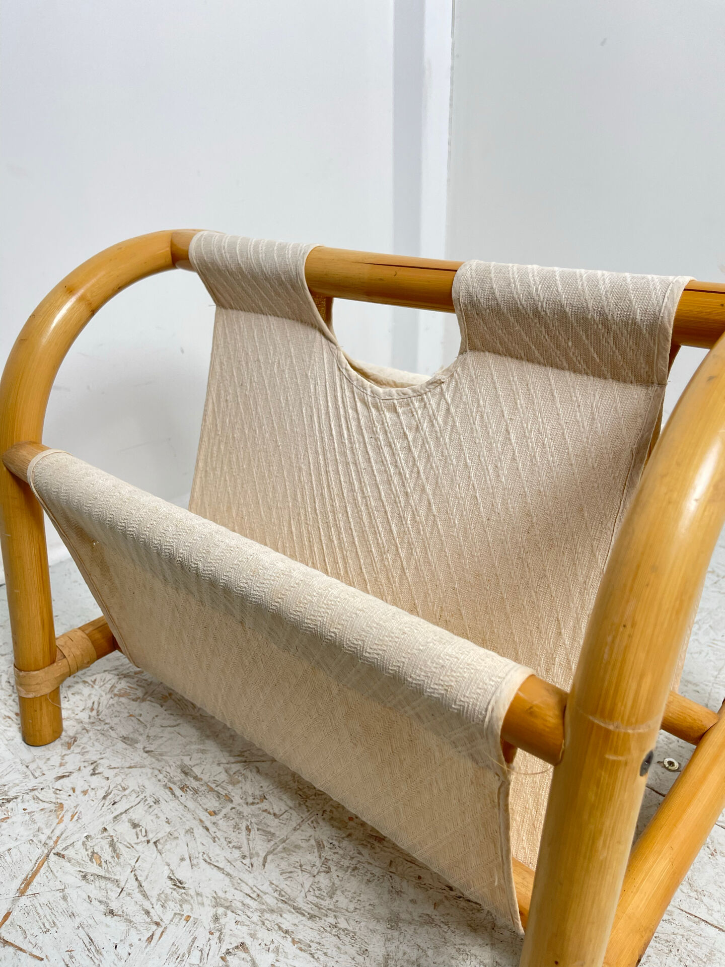Bamboo magazine rack 1980