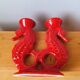 Ceramic seahorse candlestick by Bitossi.