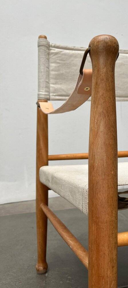 Mid-century modern Danish safari chair by Farstrup, 1960s.