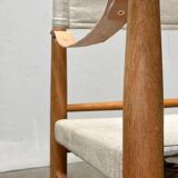 Mid-century modern Danish safari chair by Farstrup, 1960s.