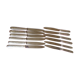 Series of 12 antique silver metal knives in their box