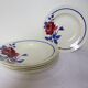 6 vintage K&G Luneville soup plates, Chantal model 221004