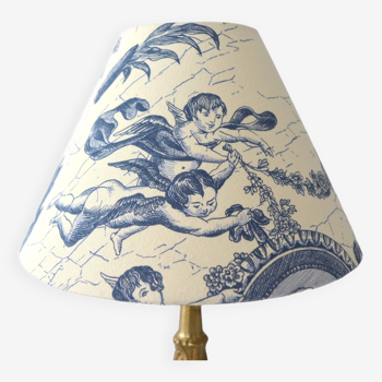 Blue toile de Jouy lampshade