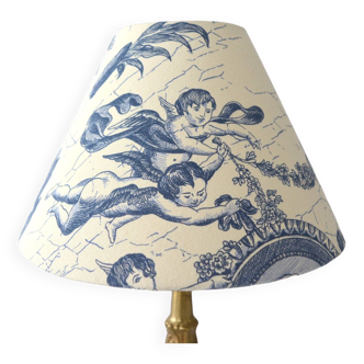 Blue toile de Jouy lampshade