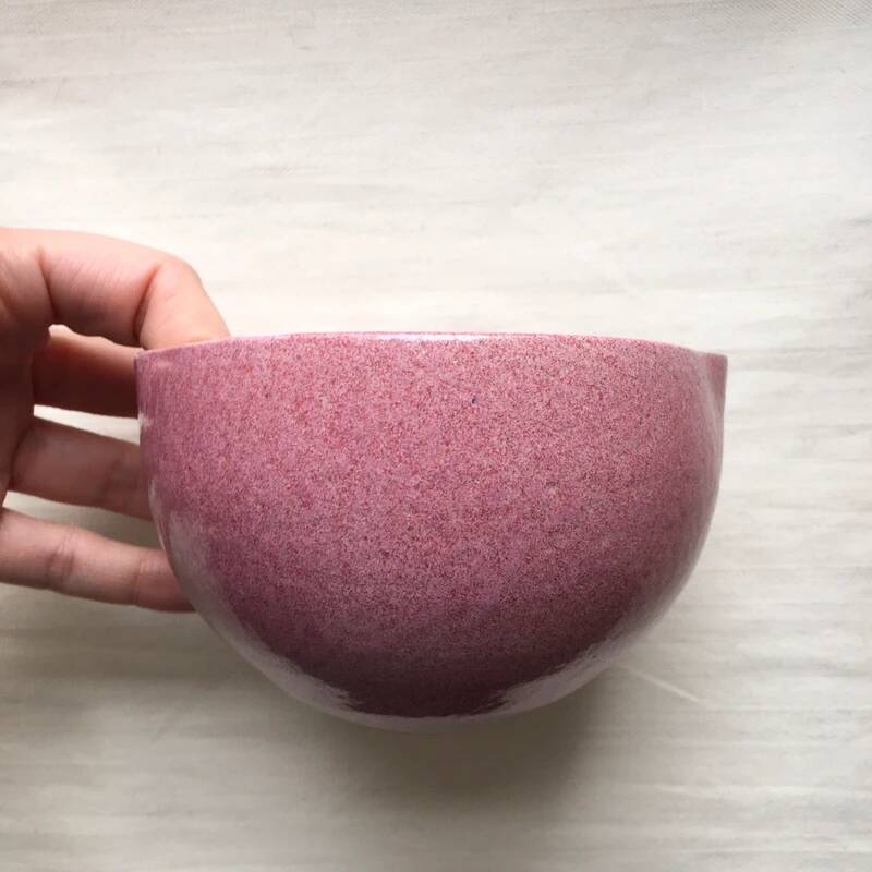 Vintage Pink Artist Ceramic Mug