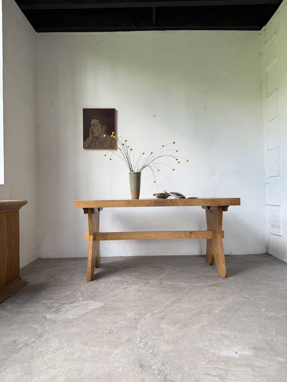 1950s beech mountain furniture table