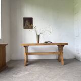Table, mobilier de montagne en hêtre, 1950
