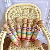 Wooden bowling game
