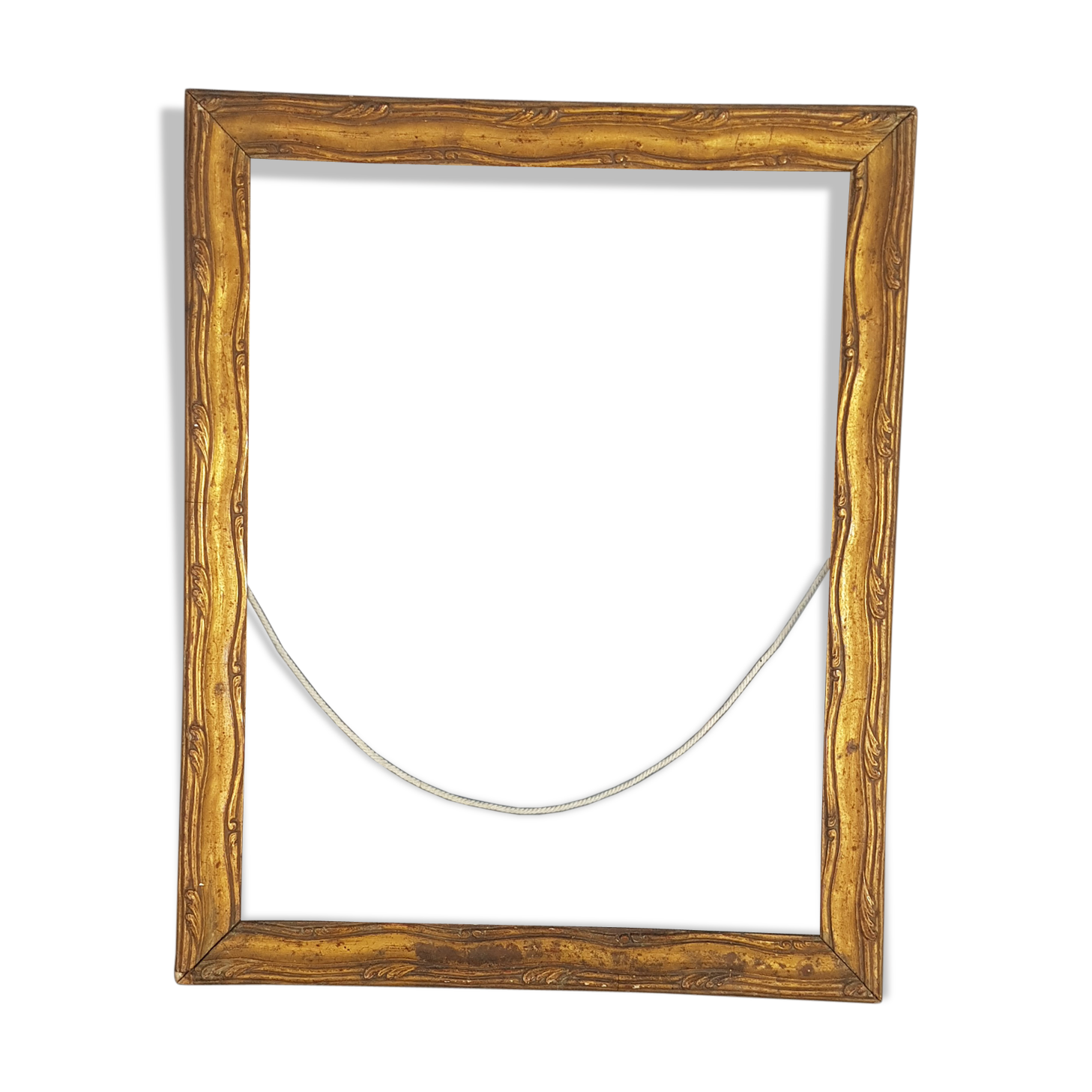 Old wood frame - gilded stucco, 48x38 cm