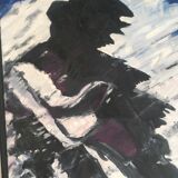 Painting "blue composition" by Damoye