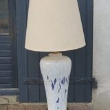 Lamp from the house Le Dauphin in ceramic and gilded brass
