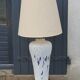 Lamp from the house Le Dauphin in ceramic and gilded brass