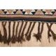 1970s Vintage Turkish Oushak Handmade Wool Cotton Brown Runner Rug 83x290