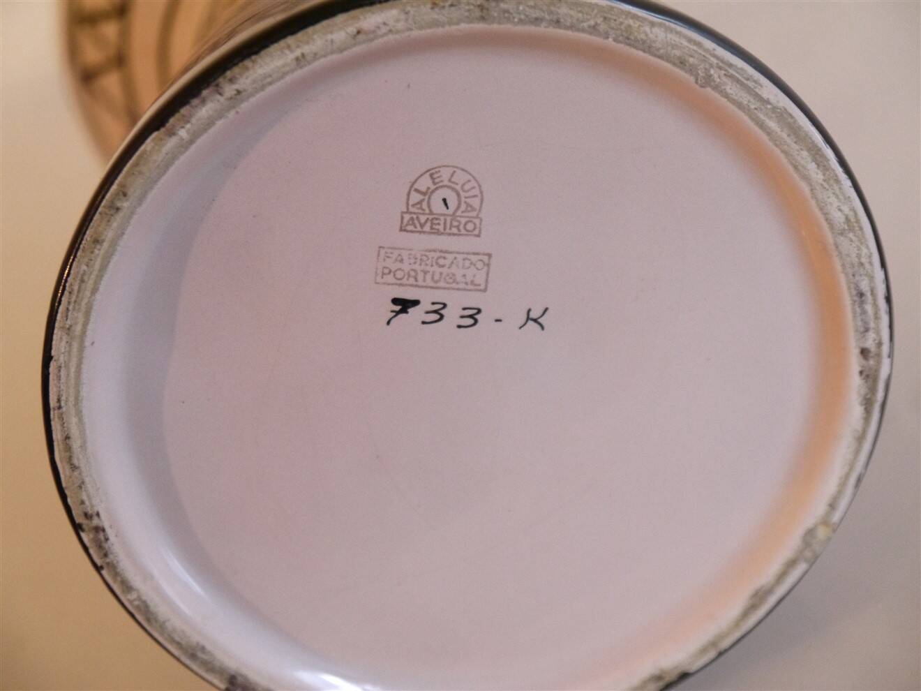 Ceramic vase Aleluia Aveiro 1950