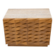 Carved Oak Italian Sideboard with Travertine Top