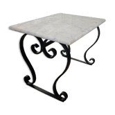 Table low white marble
