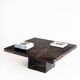 Vintage coffee table. Veined marble. France, 1970s