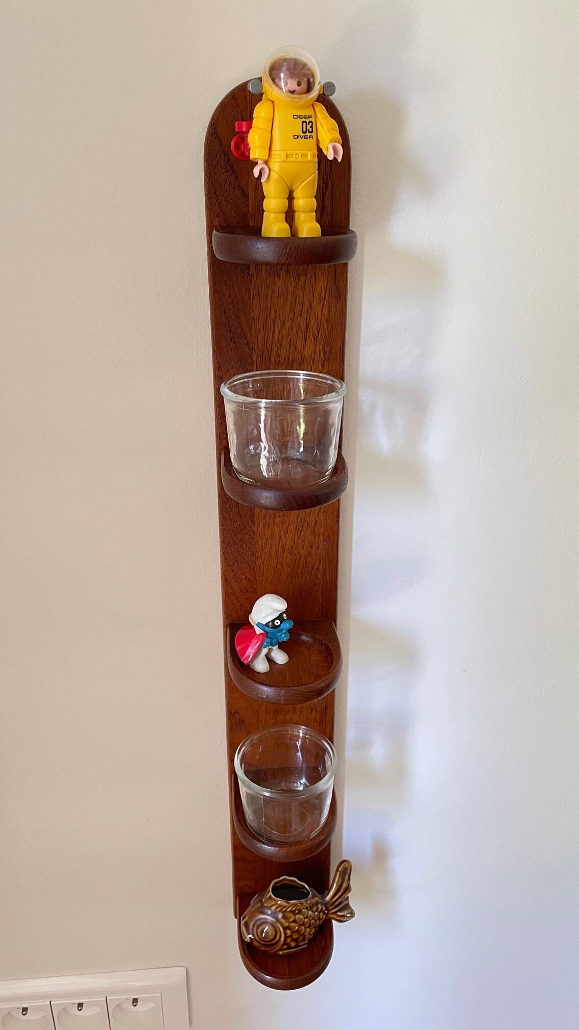 Scandinavian teak shelf by digsmed 1964 - denmark