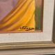20th Century Oil on Panel – “Three Women” by N. Leon (1947) – Vintage