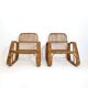 Pair of rattan armchairs, Italy, 1960s, no. 2.