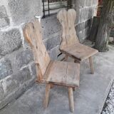 Pair of brutalist chairs