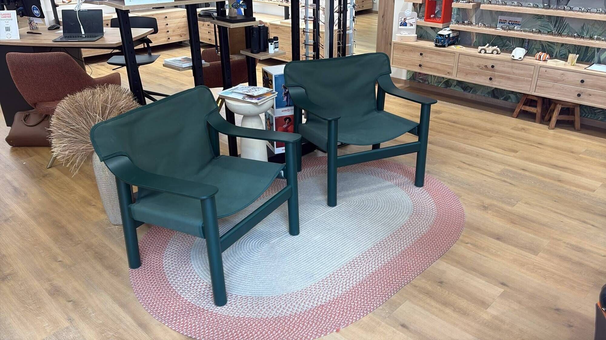 Lot de 2 fauteuils HAY vert