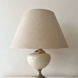 Dolphin lamp model "Oricourt" in ceramic and brass, France 1970.