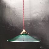 Green opaline pendant light