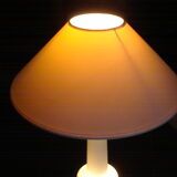 White opaline table lamp