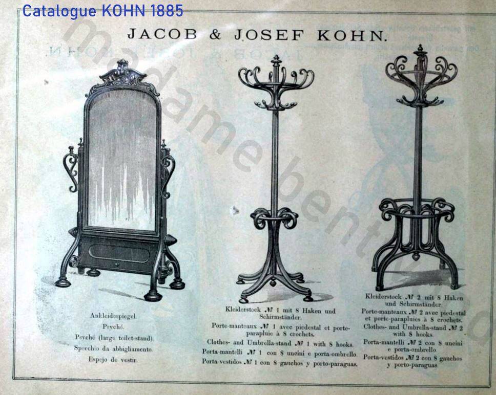 J&J KOHN N°2 Viennese bistro parrot with pedestal, late 19th century