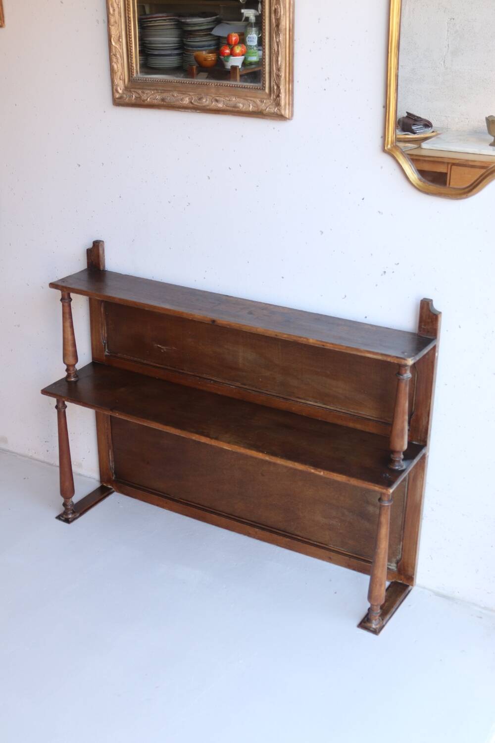 Old wooden shelf