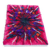 Swedish Tibetan Rya rug with flower by Jagarz for Rya