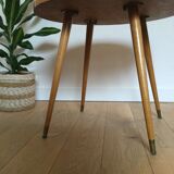 Scandinavian coffee table compass feet