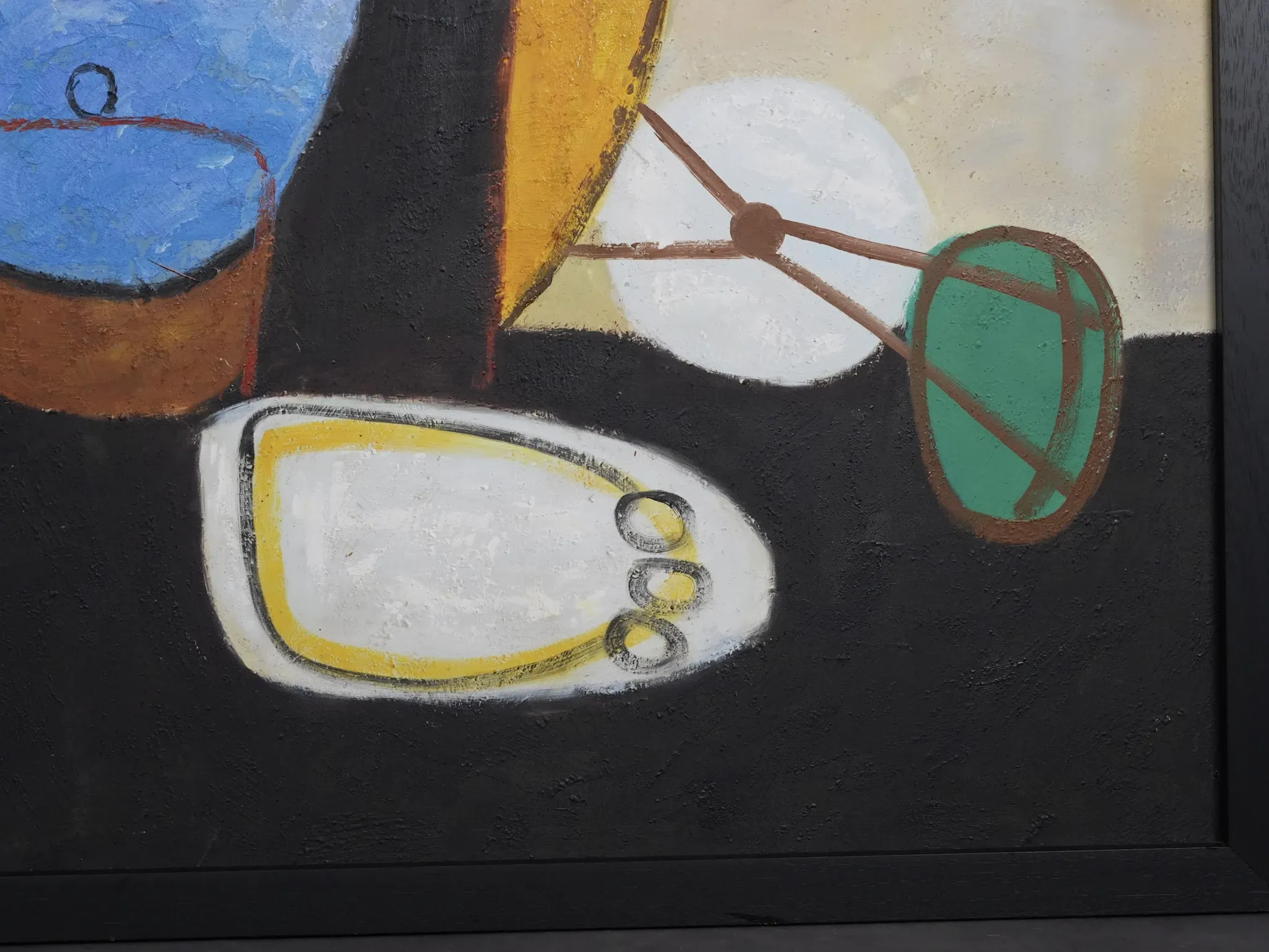 Large-scale “Le Regard” oil painting after Karel Appel, Netherlands, 1990s