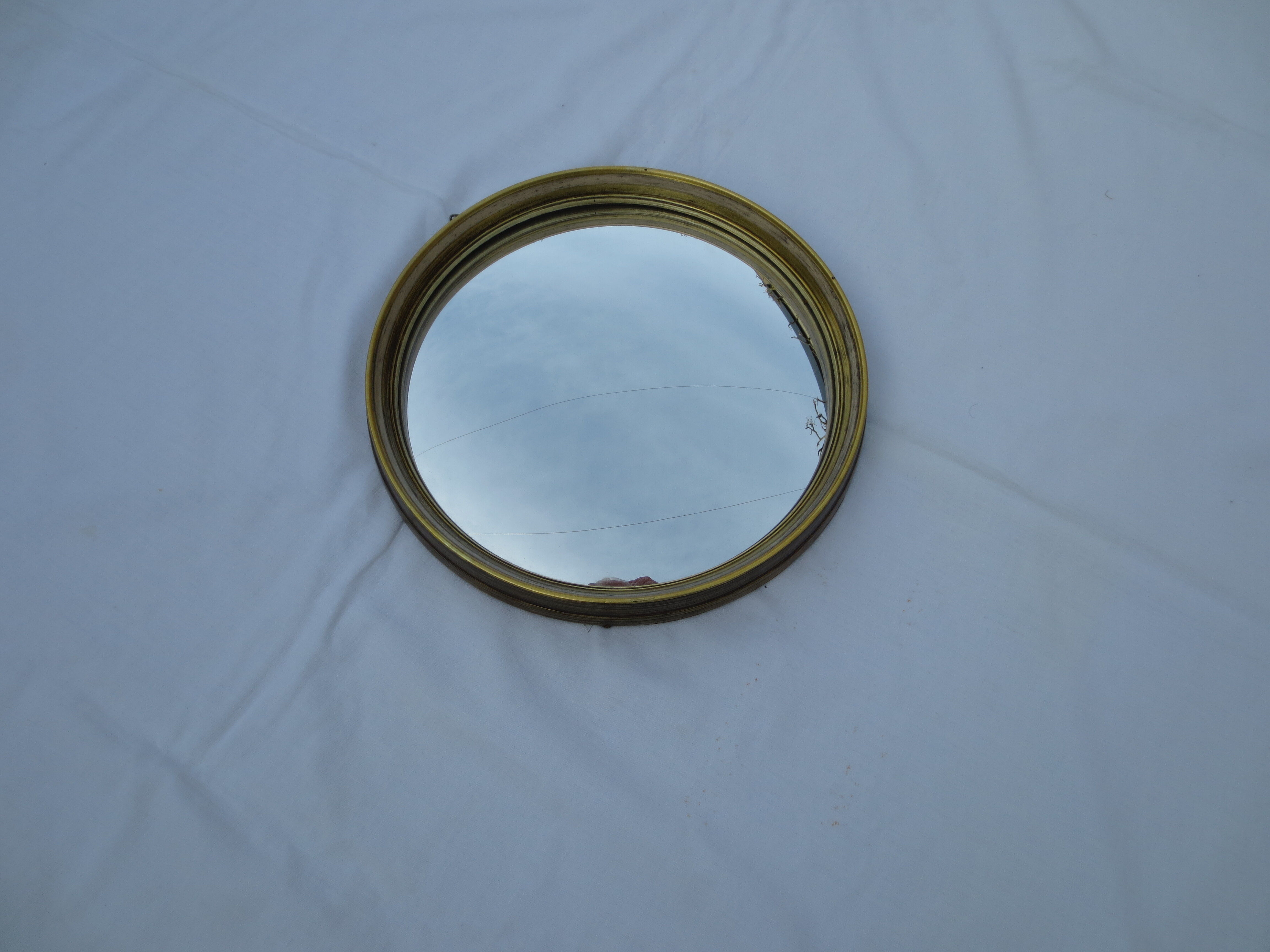 Witch tower mirror golden