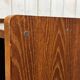 Small English oak library from the 1960s with sliding doors.