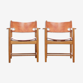 Pair of armchairs model model 3238 by Borge Mogensen for Fredericia Furniture