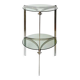 1970s chrome-plated steel tripod stool