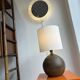 Guy Baudat stoneware ball lamp