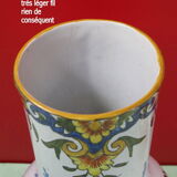 Rouen earthenware vase with Tharon Bretagne's arms