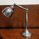 Vintage industrial pewter desk lamp