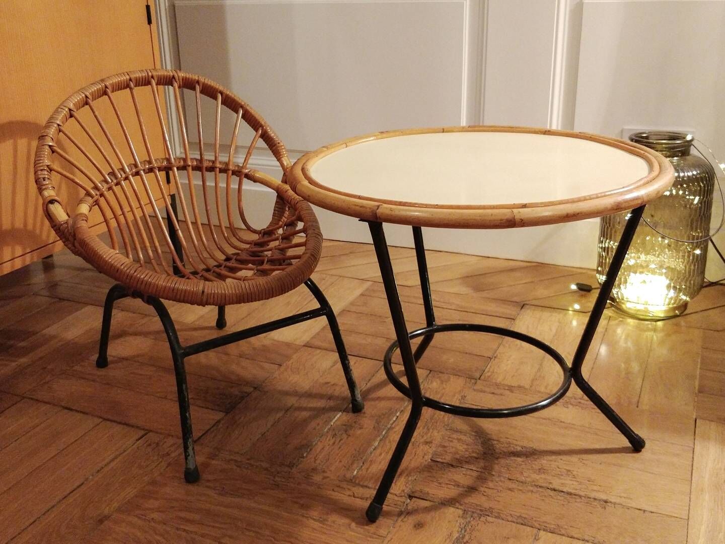 Chair shell child rattan