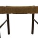 Vintage chair from the 70s minimalist design in wood and paper cord