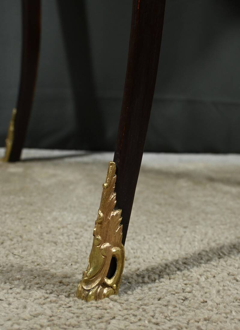 Mahogany Games Table, Louis XV/Louis XVI Transition Style – Late 19th Century