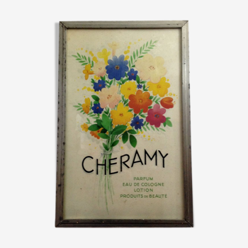 Advertising frame Cheramy flowers