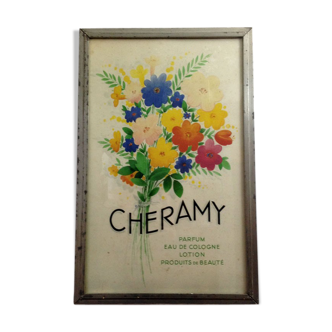 Advertising frame Cheramy flowers