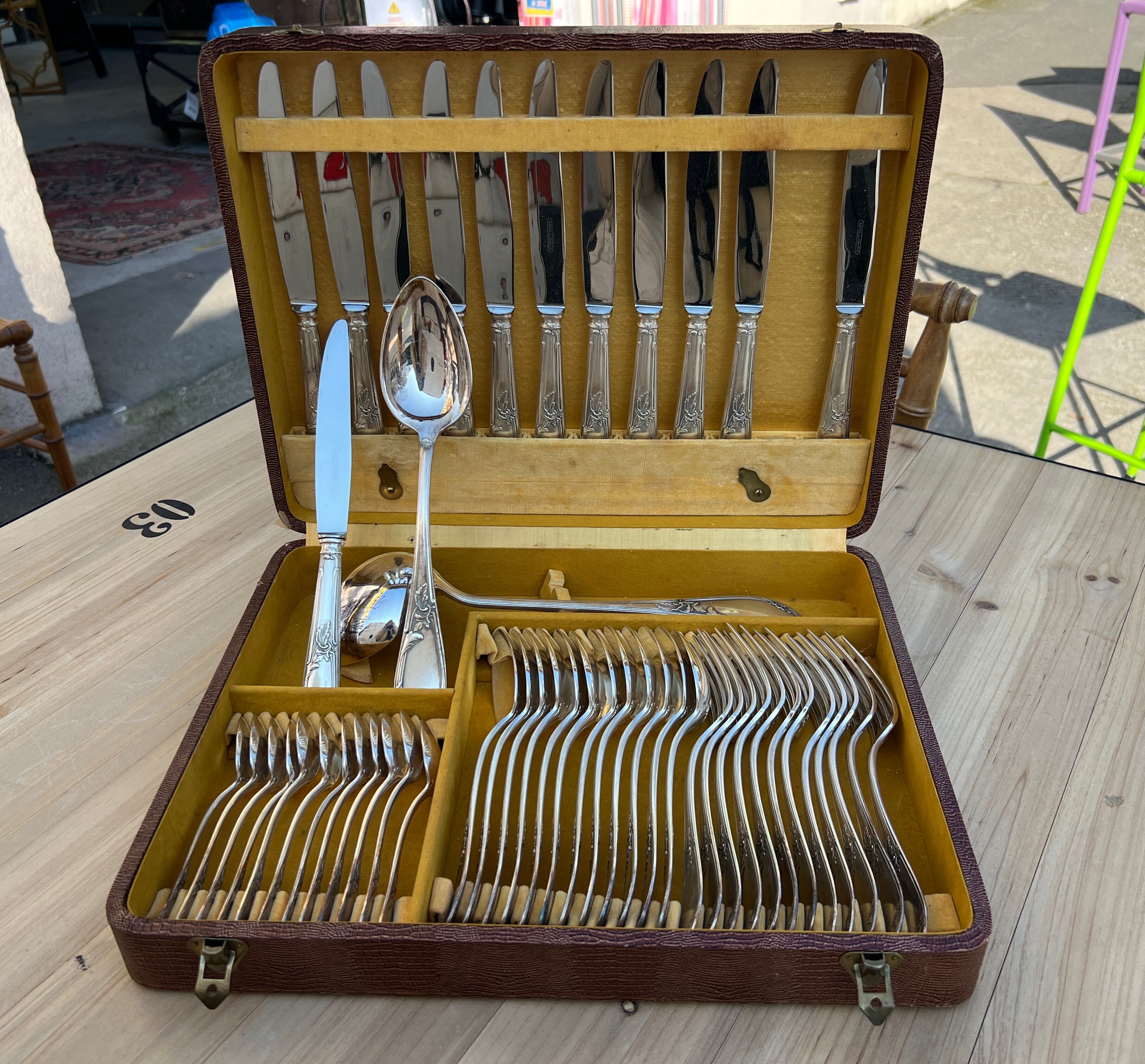 Housewife of cutlery apollonox in complete silver metal