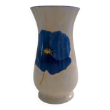 Lunéville earthenware vase from the "Blue Anemone" collection.